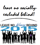 Leave No socially excluded  Behind logo